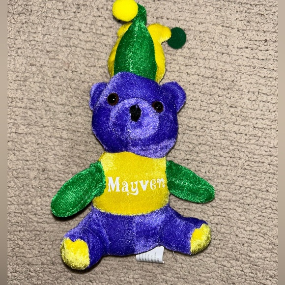 Personalized Mardi Gras Bears - Picture 3 of 5